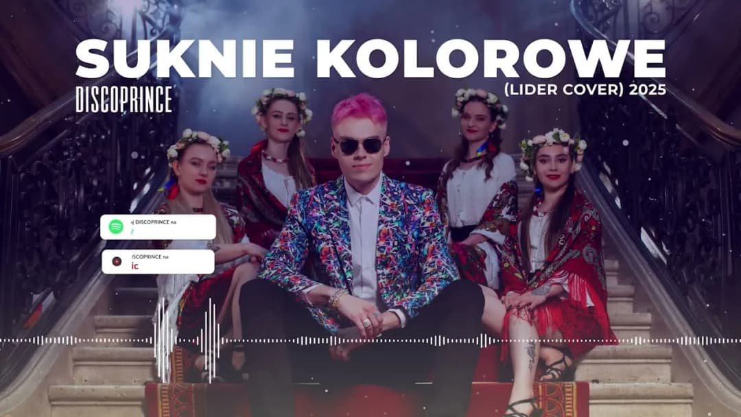 Wirują pary rozbawione jak kwiaty suknie kolorowe - magia tańca na balu